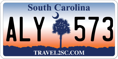 SC license plate ALY573