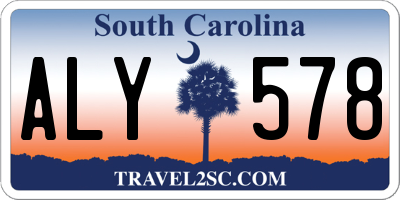 SC license plate ALY578