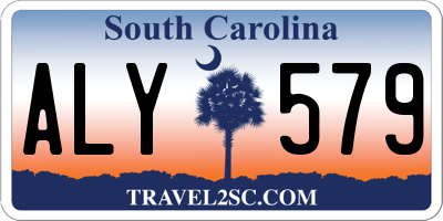 SC license plate ALY579