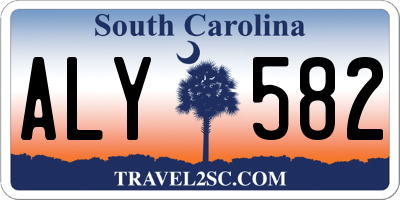 SC license plate ALY582