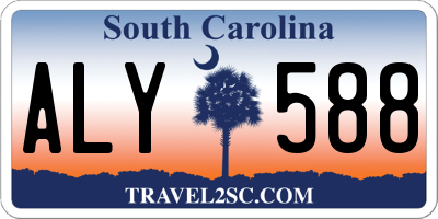 SC license plate ALY588