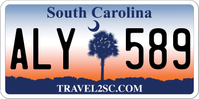 SC license plate ALY589