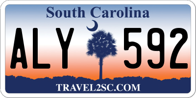 SC license plate ALY592