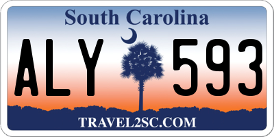 SC license plate ALY593