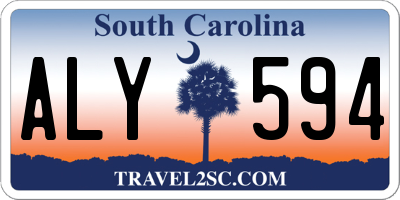 SC license plate ALY594