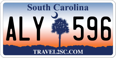 SC license plate ALY596
