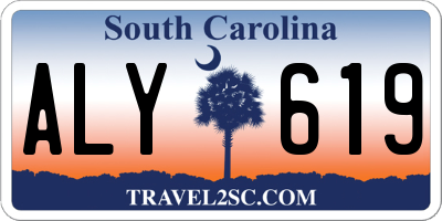 SC license plate ALY619