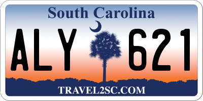 SC license plate ALY621