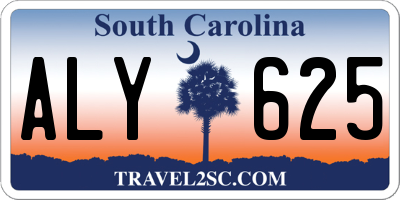 SC license plate ALY625
