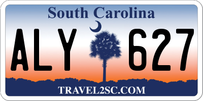 SC license plate ALY627