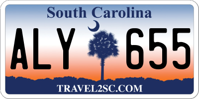 SC license plate ALY655