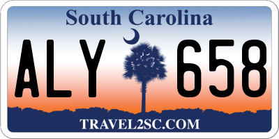 SC license plate ALY658