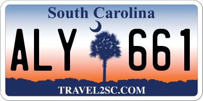 SC license plate ALY661