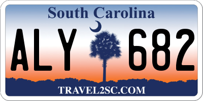 SC license plate ALY682
