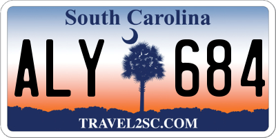SC license plate ALY684