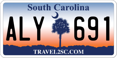 SC license plate ALY691