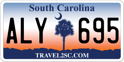 SC license plate ALY695