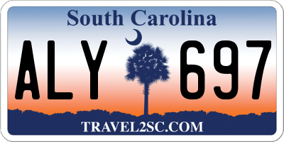 SC license plate ALY697