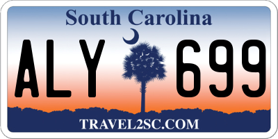 SC license plate ALY699