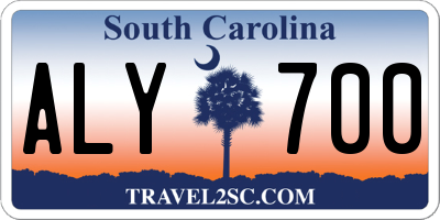 SC license plate ALY700