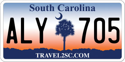 SC license plate ALY705