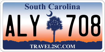 SC license plate ALY708