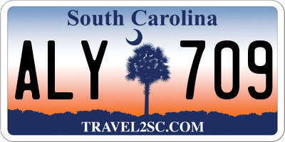 SC license plate ALY709