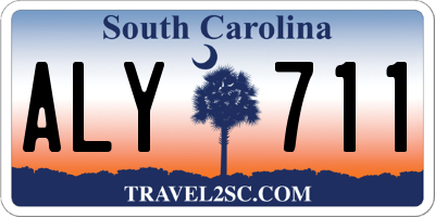 SC license plate ALY711