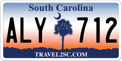 SC license plate ALY712