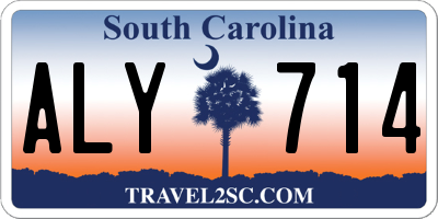 SC license plate ALY714