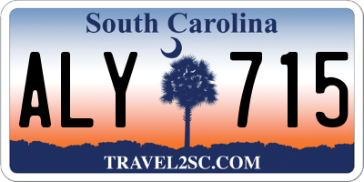 SC license plate ALY715