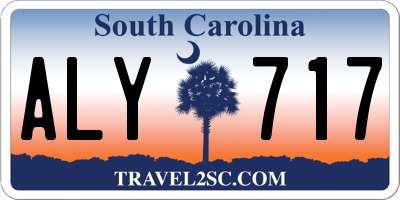 SC license plate ALY717