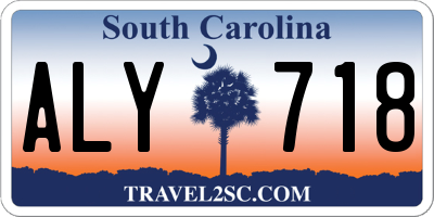 SC license plate ALY718