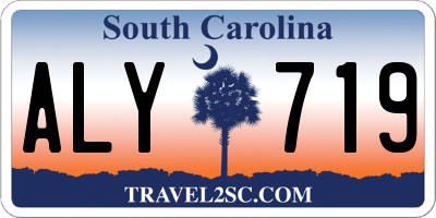 SC license plate ALY719