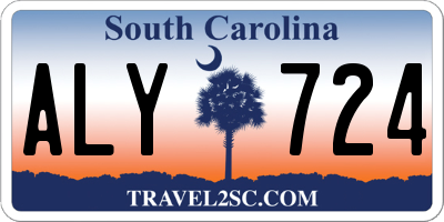 SC license plate ALY724