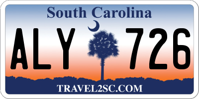 SC license plate ALY726