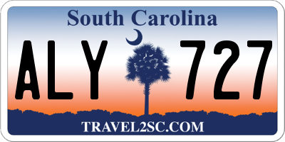 SC license plate ALY727