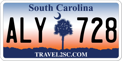 SC license plate ALY728