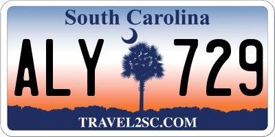 SC license plate ALY729