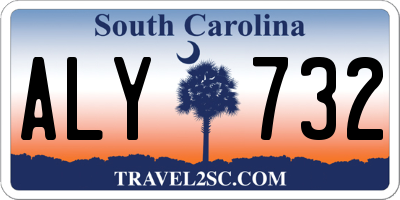 SC license plate ALY732