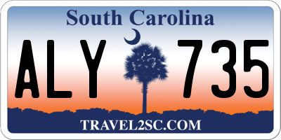 SC license plate ALY735