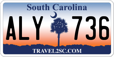 SC license plate ALY736
