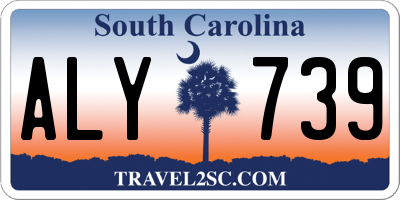 SC license plate ALY739