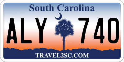 SC license plate ALY740