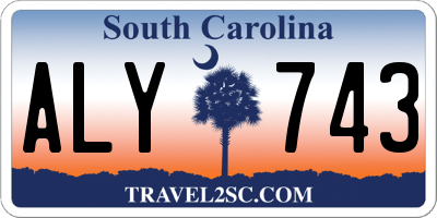 SC license plate ALY743