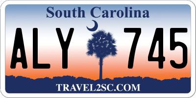 SC license plate ALY745