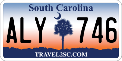SC license plate ALY746