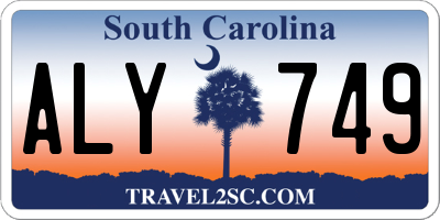 SC license plate ALY749