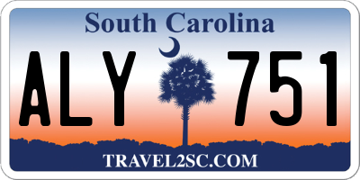 SC license plate ALY751