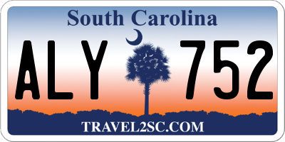 SC license plate ALY752
